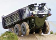 'Stalwart - unique vehicle that swims in water.' 'Stalwart - unique vehicle that swims in water.'